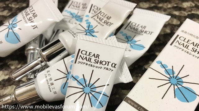 クリアネイルショットとアルファの画像